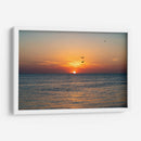 Vuelo en pareja al atardecer en el mar. - Claudia Luna | Cuadro decorativo de Canvas Lab