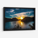 Azul atardecer. San Martin de los Andes, Argentina. - Claudia Luna | Cuadro decorativo de Canvas Lab