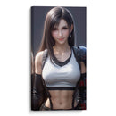 FFVII - TIFA - DeLaVegaGaming | Cuadro decorativo de Canvas Lab