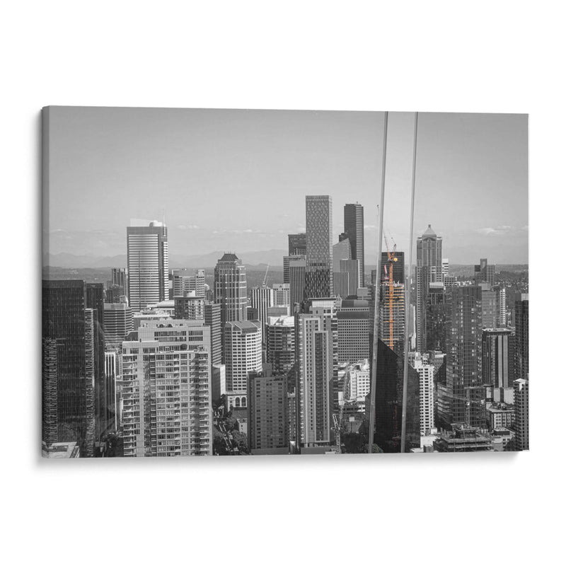 Seattle. Entre grúas y rascacielos. - Claudia Luna | Cuadro decorativo de Canvas Lab