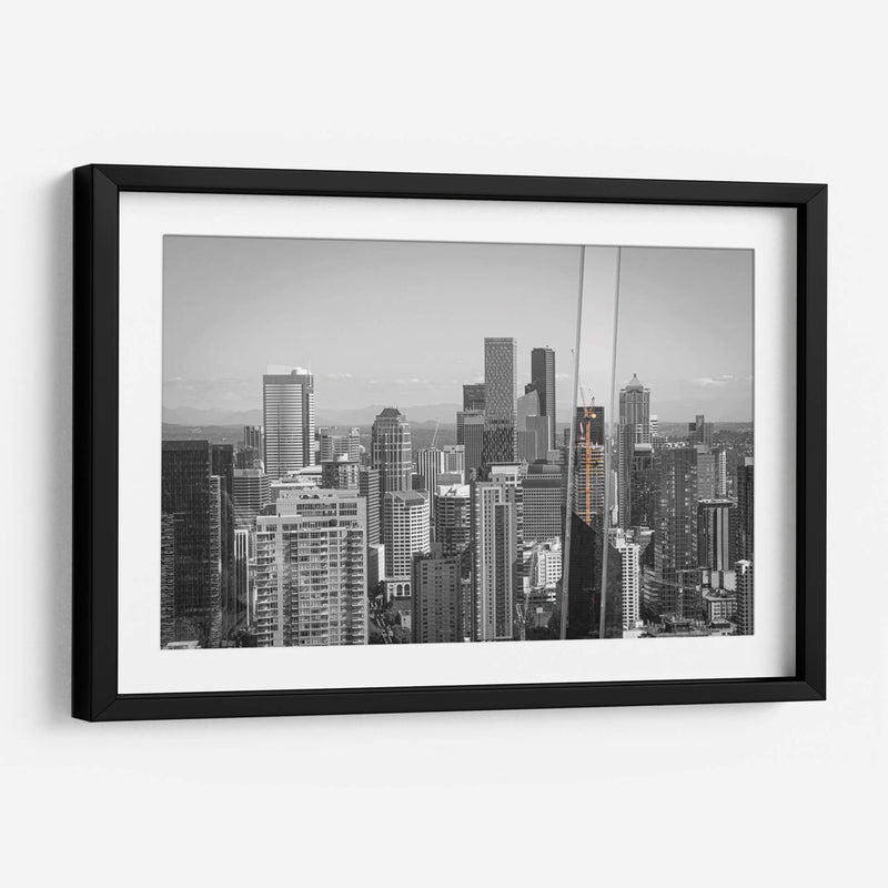 Seattle. Entre grúas y rascacielos. - Claudia Luna | Cuadro decorativo de Canvas Lab