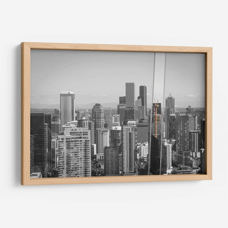 Seattle. Entre grúas y rascacielos. - Claudia Luna | Cuadro decorativo de Canvas Lab