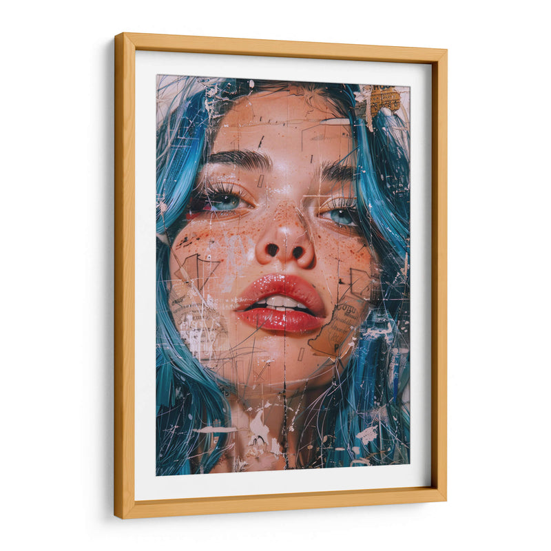 Chica de papel  - Paltik Arte Digital | Cuadro decorativo de Canvas Lab