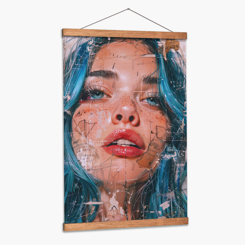 Chica de papel  - Paltik Arte Digital | Cuadro decorativo de Canvas Lab