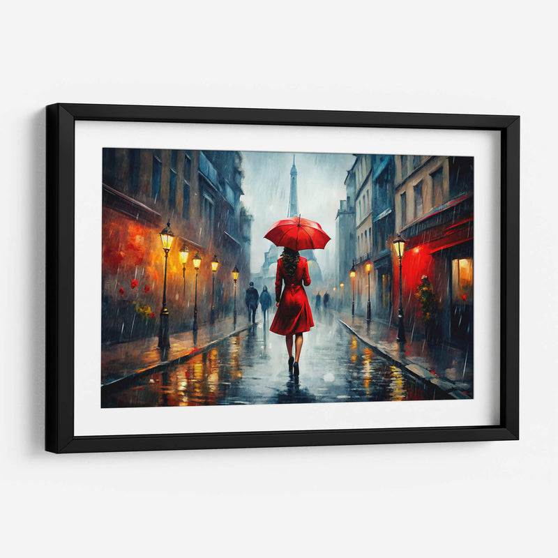 Caminando bajo la lluvia - KaleidoArt Creations | Cuadro decorativo de Canvas Lab