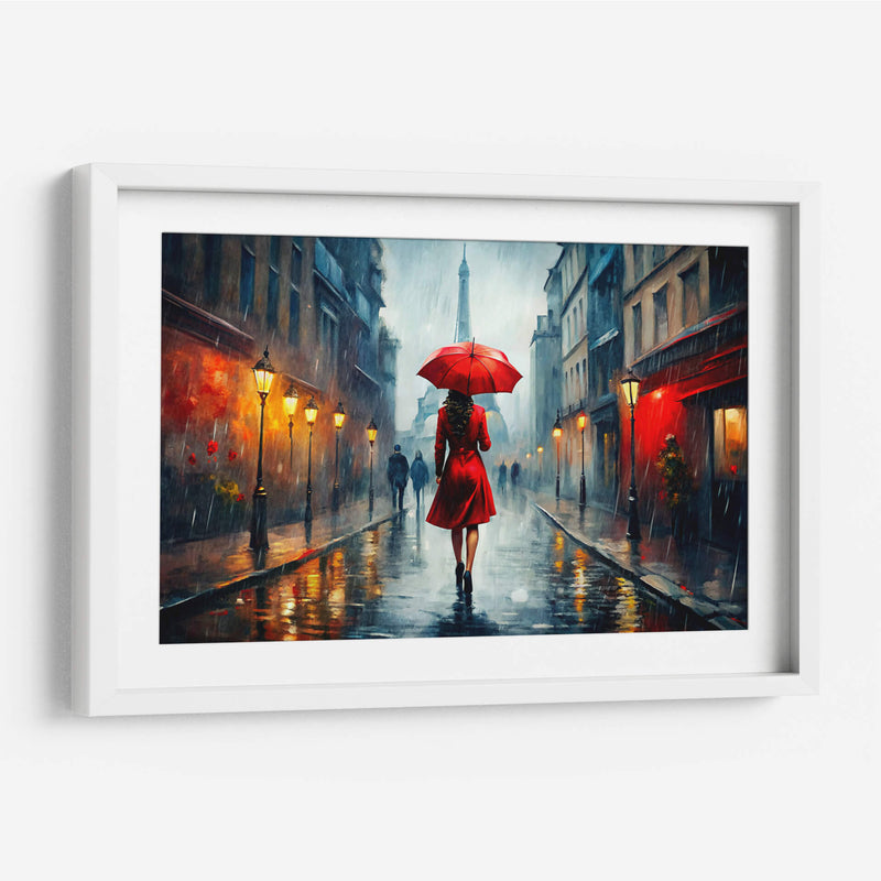 Caminando bajo la lluvia - KaleidoArt Creations | Cuadro decorativo de Canvas Lab