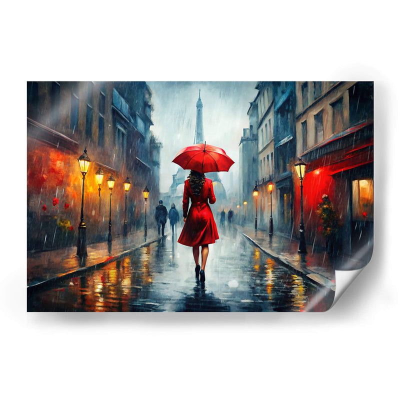 Caminando bajo la lluvia - KaleidoArt Creations | Cuadro decorativo de Canvas Lab