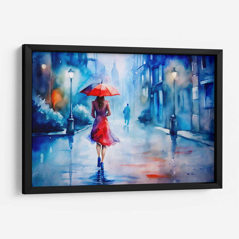 Caminando bajo la lluvia II - KaleidoArt Creations | Cuadro decorativo de Canvas Lab
