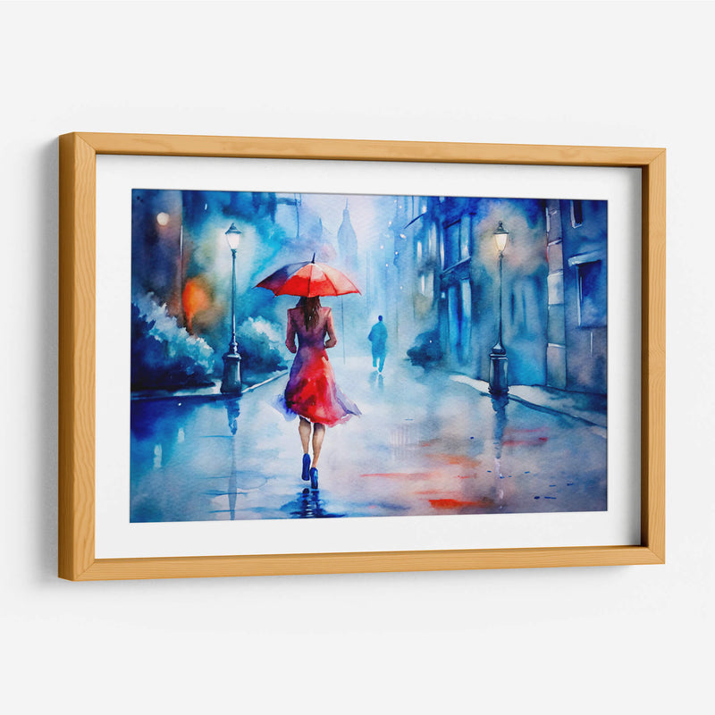 Caminando bajo la lluvia II - KaleidoArt Creations | Cuadro decorativo de Canvas Lab