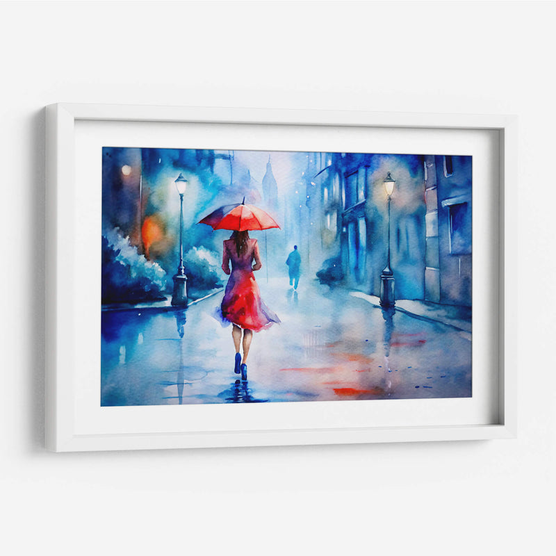 Caminando bajo la lluvia II - KaleidoArt Creations | Cuadro decorativo de Canvas Lab