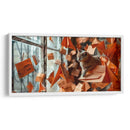 Gato y Papel - Cecilia Flores | Cuadro decorativo de Canvas Lab