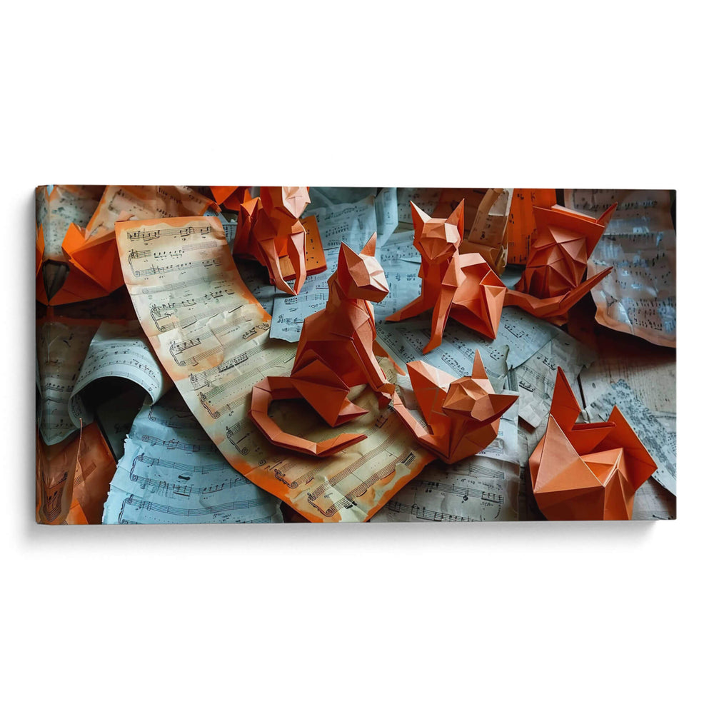 Gatitos de Papel - Cecilia Flores | Cuadro decorativo de Canvas Lab