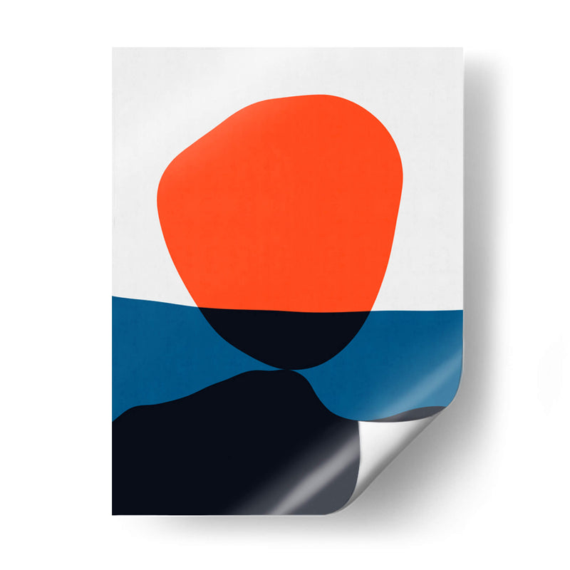 Azul y rojo 3 - Vitor Costa | Cuadro decorativo de Canvas Lab