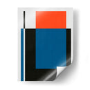 Azul y rojo 6 - Vitor Costa | Cuadro decorativo de Canvas Lab