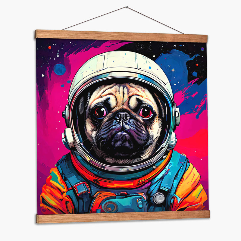 Pug Astronauta Pop Art - LizmarArt | Cuadro decorativo de Canvas Lab