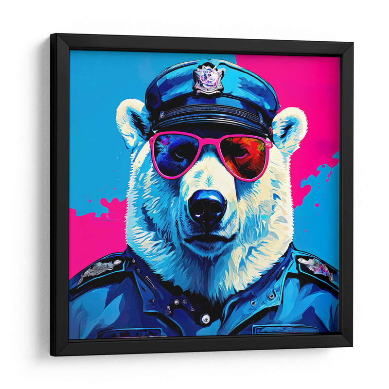 Oso Polar Policía Pop Art - LizmarArt | Cuadro decorativo de Canvas Lab