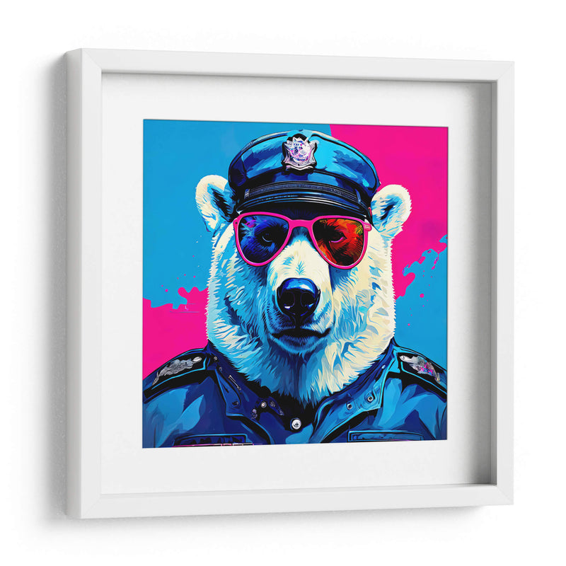 Oso Polar Policía Pop Art - LizmarArt | Cuadro decorativo de Canvas Lab