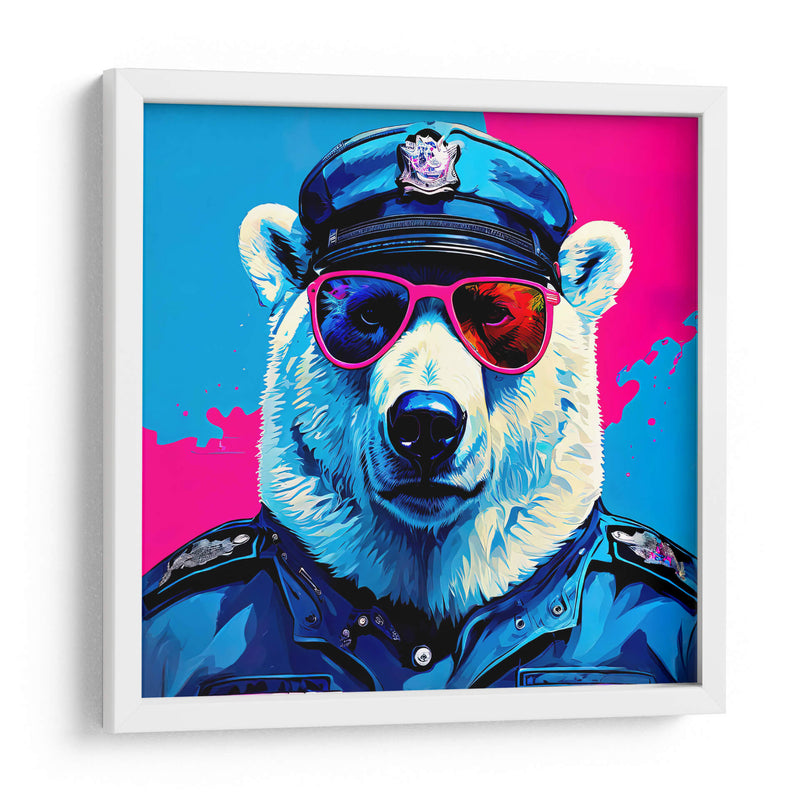 Oso Polar Policía Pop Art - LizmarArt | Cuadro decorativo de Canvas Lab
