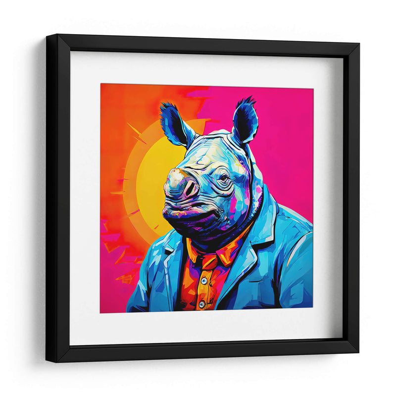 Señor Rinoceronte Pop Art - LizmarArt | Cuadro decorativo de Canvas Lab