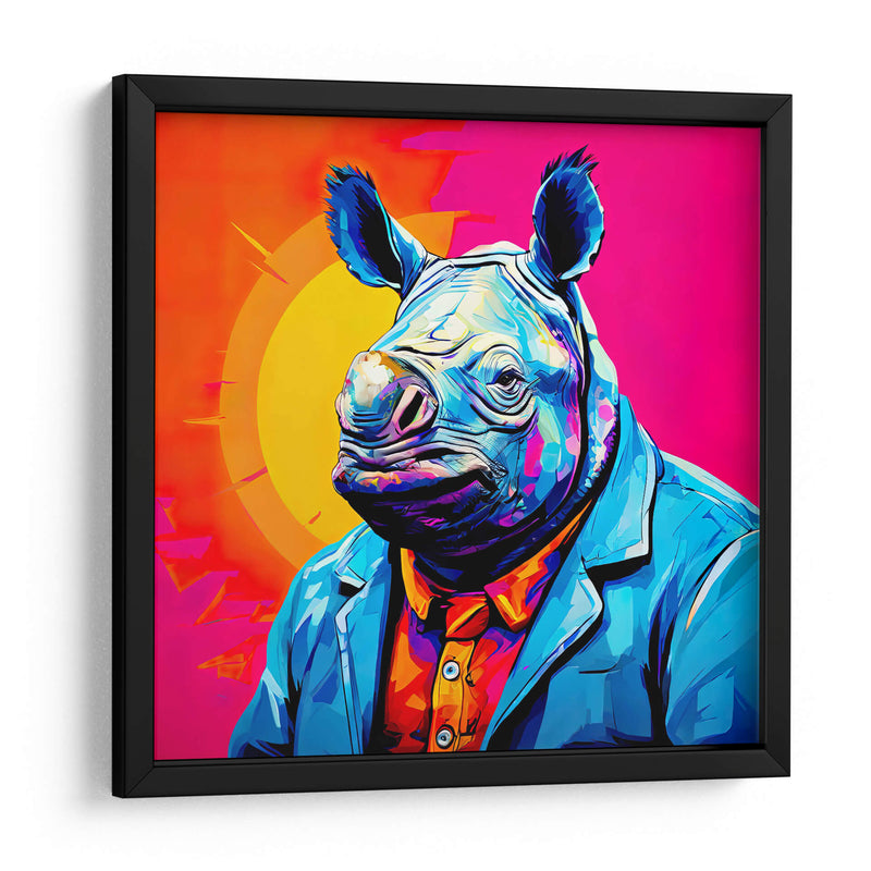 Señor Rinoceronte Pop Art - LizmarArt | Cuadro decorativo de Canvas Lab