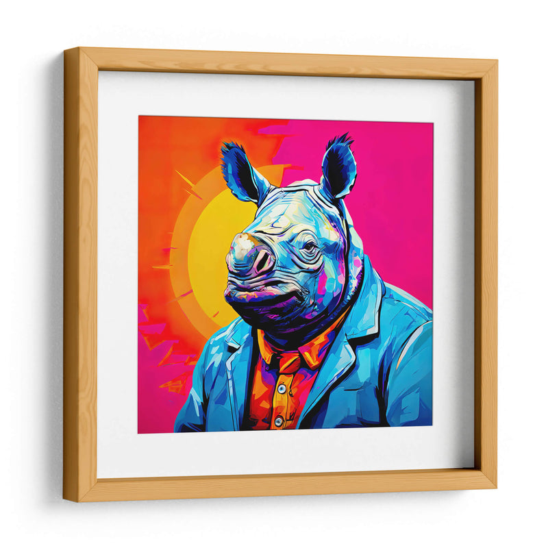 Señor Rinoceronte Pop Art - LizmarArt | Cuadro decorativo de Canvas Lab