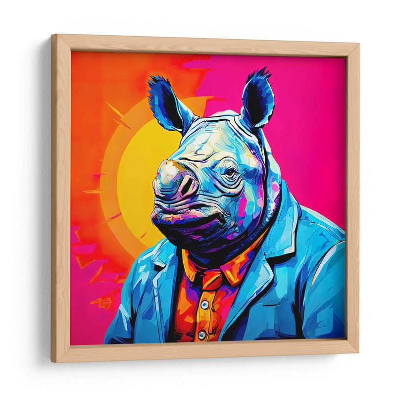 Señor Rinoceronte Pop Art - LizmarArt | Cuadro decorativo de Canvas Lab