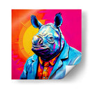 Señor Rinoceronte Pop Art - LizmarArt | Cuadro decorativo de Canvas Lab