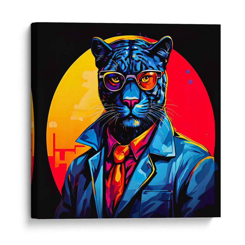 Felino Agente Secreto Pop Art - LizmarArt | Cuadro decorativo de Canvas Lab