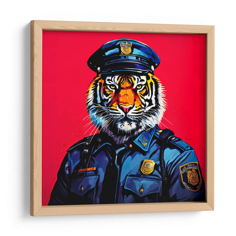 Tigre Policía Pop Art - LizmarArt | Cuadro decorativo de Canvas Lab