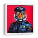 Tigre Policía Pop Art - LizmarArt | Cuadro decorativo de Canvas Lab