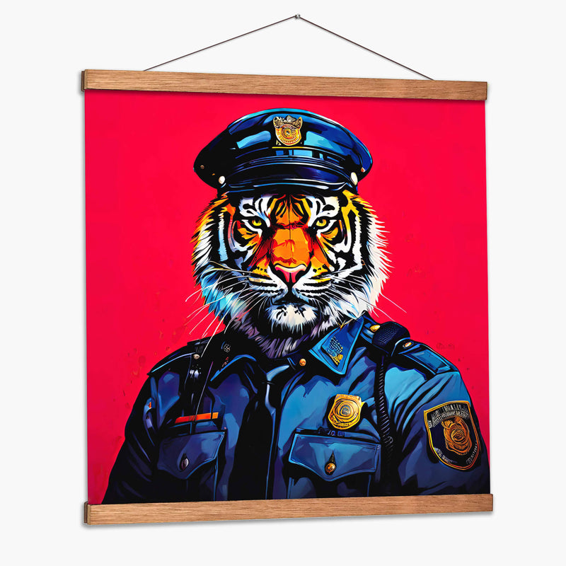 Tigre Policía Pop Art - LizmarArt | Cuadro decorativo de Canvas Lab