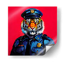 Tigre Policía Pop Art - LizmarArt | Cuadro decorativo de Canvas Lab