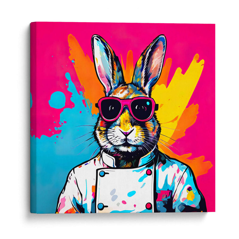 Conejo Chef Pop Art - LizmarArt | Cuadro decorativo de Canvas Lab
