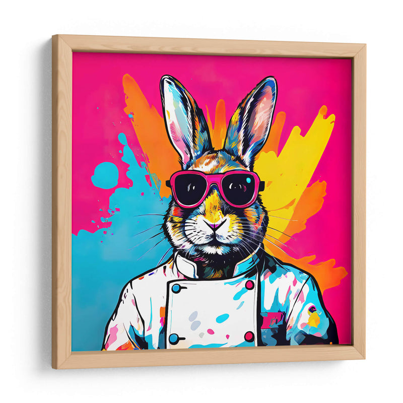 Conejo Chef Pop Art - LizmarArt | Cuadro decorativo de Canvas Lab
