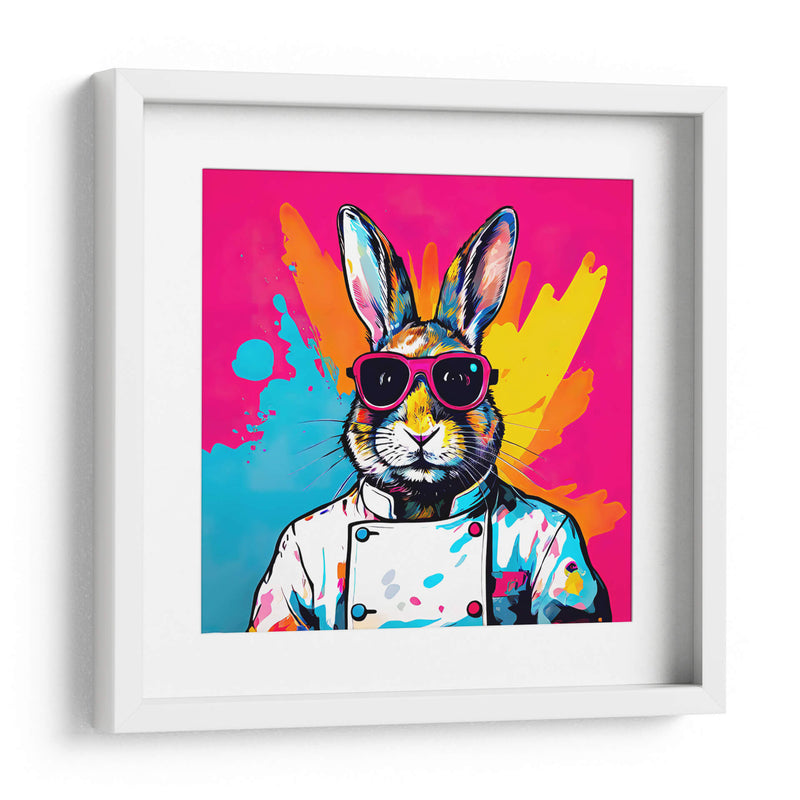Conejo Chef Pop Art - LizmarArt | Cuadro decorativo de Canvas Lab