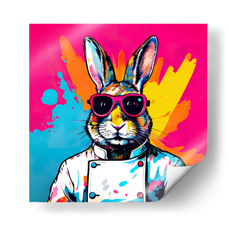 Conejo Chef Pop Art - LizmarArt | Cuadro decorativo de Canvas Lab