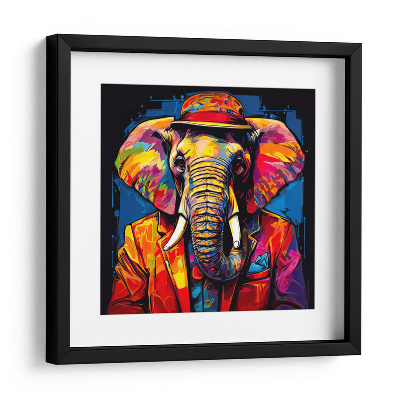 Elefante Detective Pop Art - LizmarArt | Cuadro decorativo de Canvas Lab