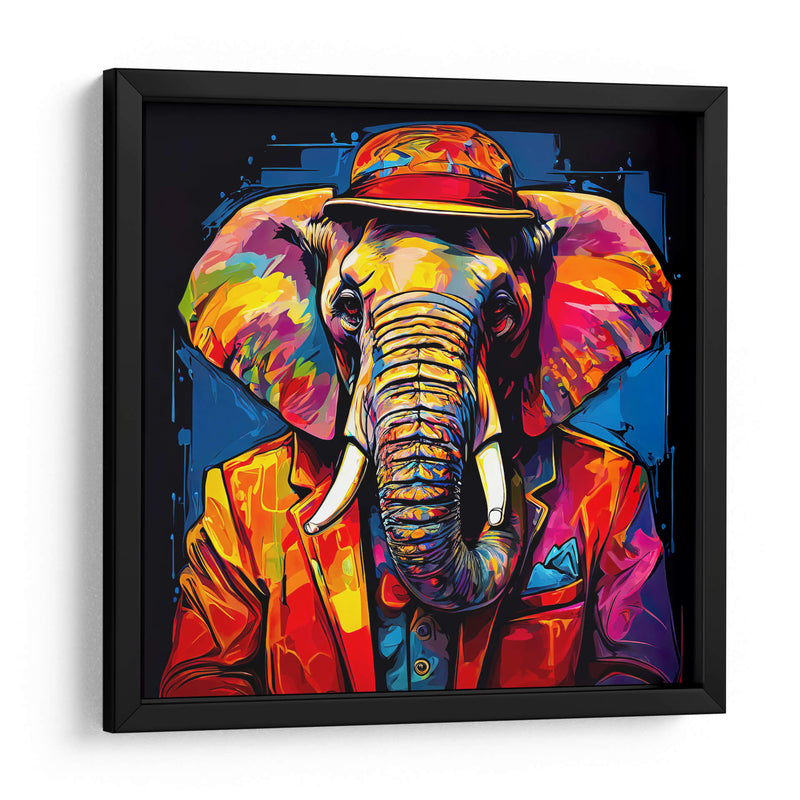 Elefante Detective Pop Art - LizmarArt | Cuadro decorativo de Canvas Lab