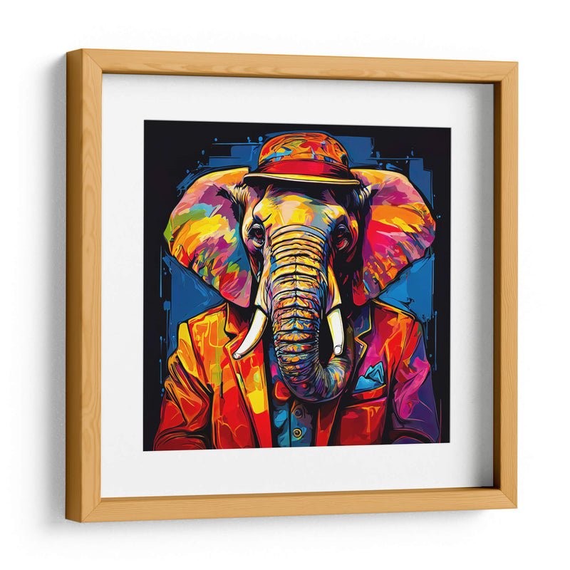 Elefante Detective Pop Art - LizmarArt | Cuadro decorativo de Canvas Lab