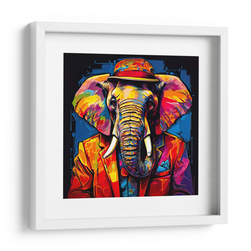 Elefante Detective Pop Art - LizmarArt | Cuadro decorativo de Canvas Lab