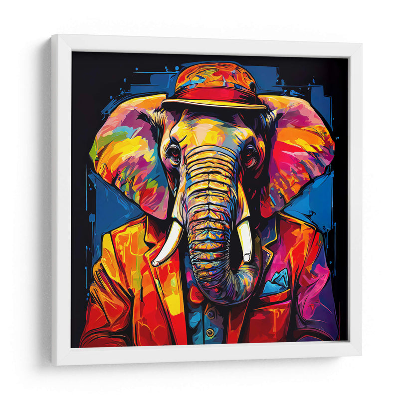 Elefante Detective Pop Art - LizmarArt | Cuadro decorativo de Canvas Lab