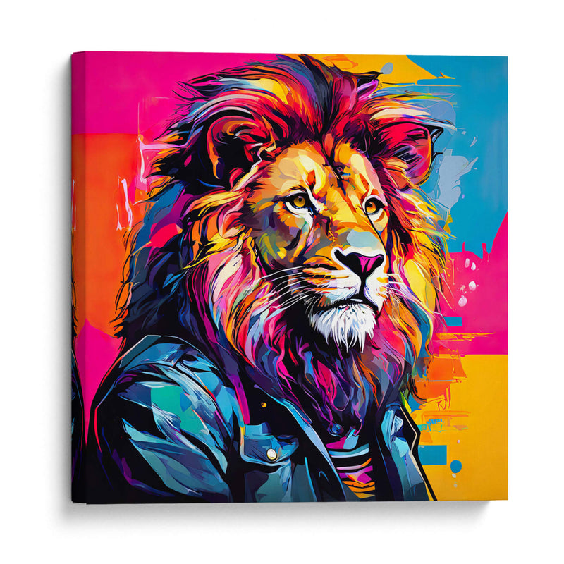 León Estrella de Rock Pop Art - LizmarArt | Cuadro decorativo de Canvas Lab