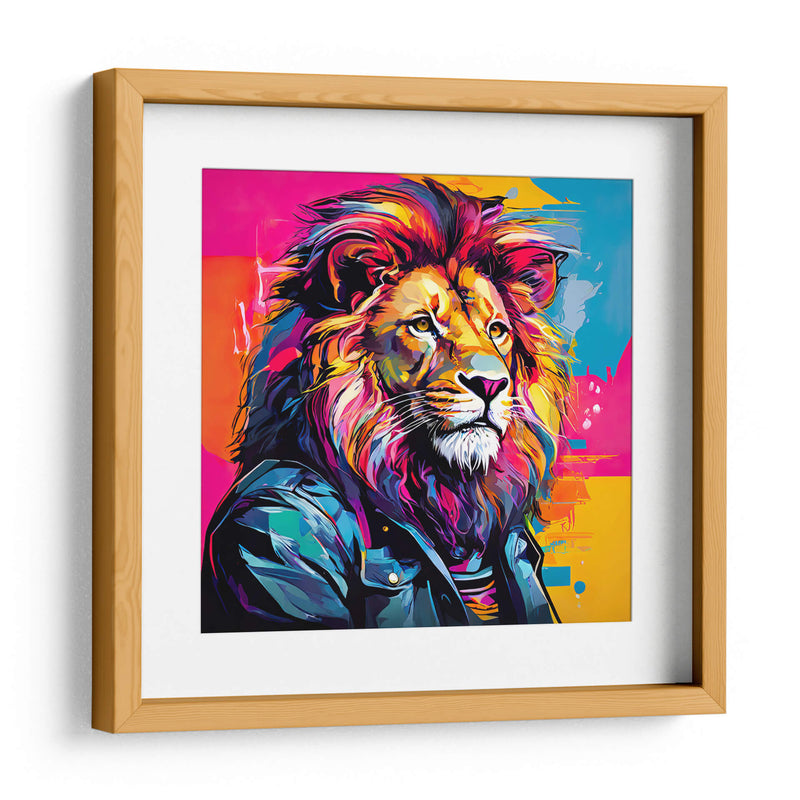León Estrella de Rock Pop Art - LizmarArt | Cuadro decorativo de Canvas Lab