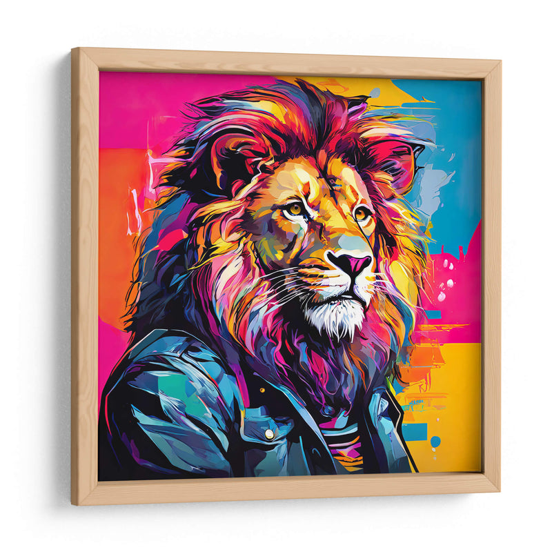 León Estrella de Rock Pop Art - LizmarArt | Cuadro decorativo de Canvas Lab