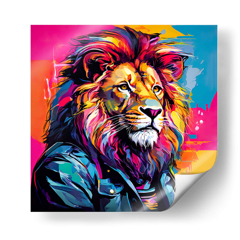 León Estrella de Rock Pop Art - LizmarArt | Cuadro decorativo de Canvas Lab