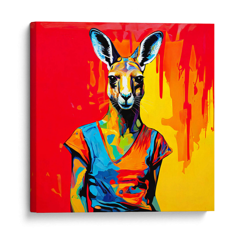 Canguro Modelo Pop Art - LizmarArt | Cuadro decorativo de Canvas Lab