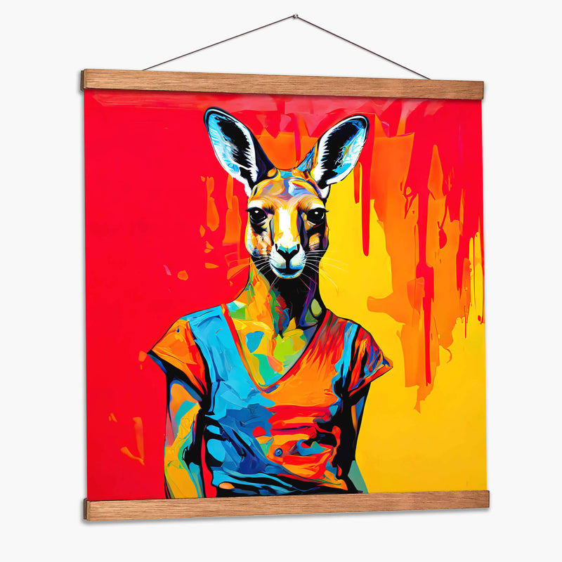 Canguro Modelo Pop Art - LizmarArt | Cuadro decorativo de Canvas Lab