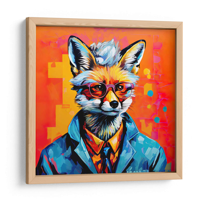 Zorro Científico Pop Art - LizmarArt | Cuadro decorativo de Canvas Lab