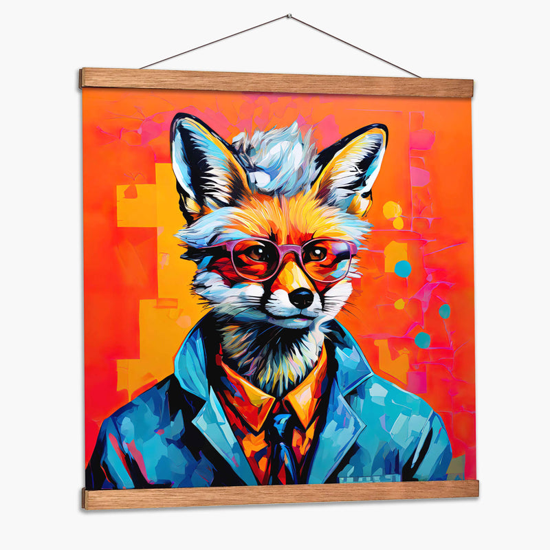 Zorro Científico Pop Art - LizmarArt | Cuadro decorativo de Canvas Lab