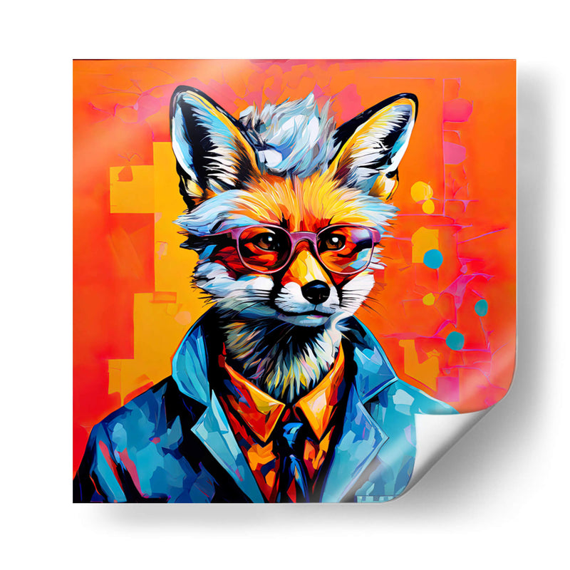 Zorro Científico Pop Art - LizmarArt | Cuadro decorativo de Canvas Lab